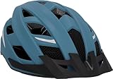 FISCHER Erwachsene Fahrradhelm, Radhelm, Cityhelm Urban Plus Chicago, S/M, 52-59 cm, blau, mit integriertem LED-Rücklicht